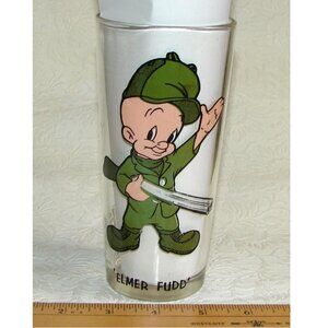 Pepsi Collector Series Glass, Elmer Fudd w/Error, 1973 Warner Bros, Vtg Tumbler